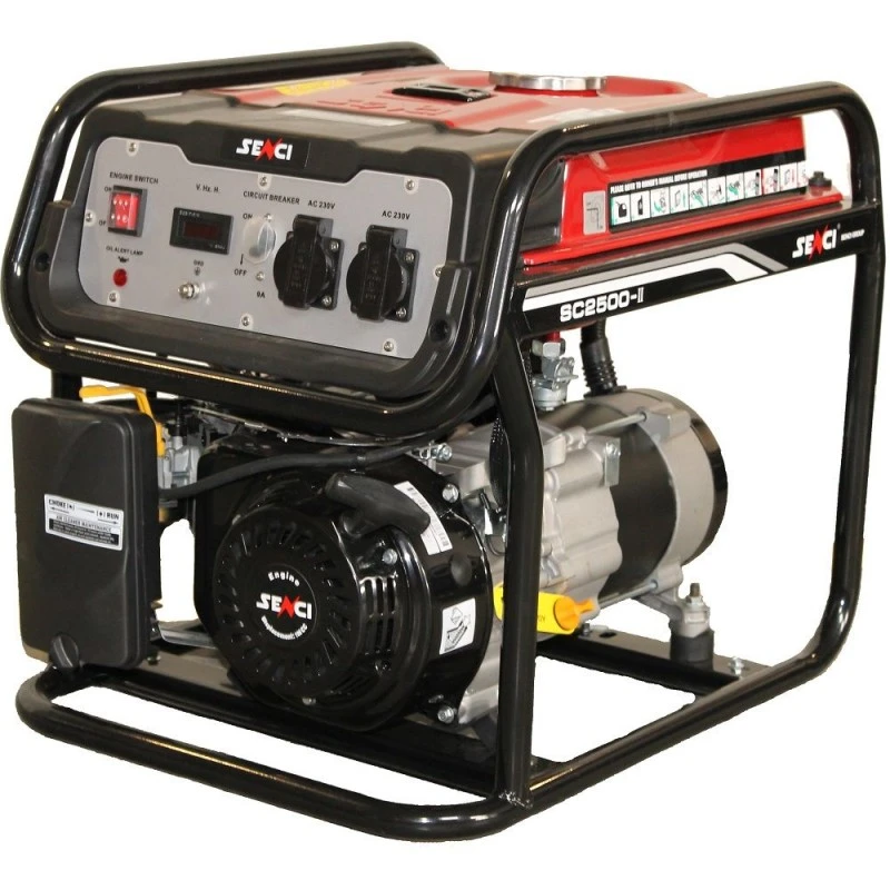Бензинов генератор SENCI SC-2500, 2.2kW, AVR, 4-тактов, 5,5 CP